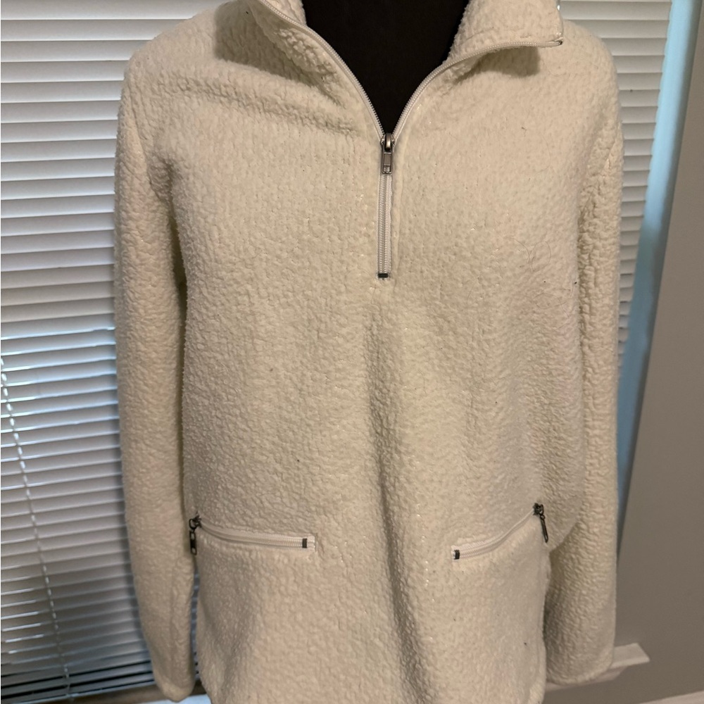 True Craft Ivory Fleece Jacket